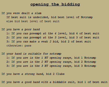 Opening Bid